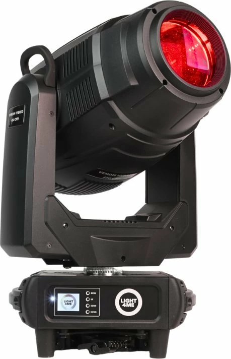 Kokë lëvizëse LED hibride LIGHT4ME Venom Hybrid 450 CMY 450W, Spot/Beam, Zoom 3-30°, DMX 26ch, e zezë
