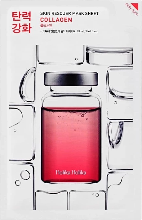 Maskë fytyre për femra HOLIKA HOLIKA Skin Rescuer Mask Sheet Collagen Lifting, 1 copë