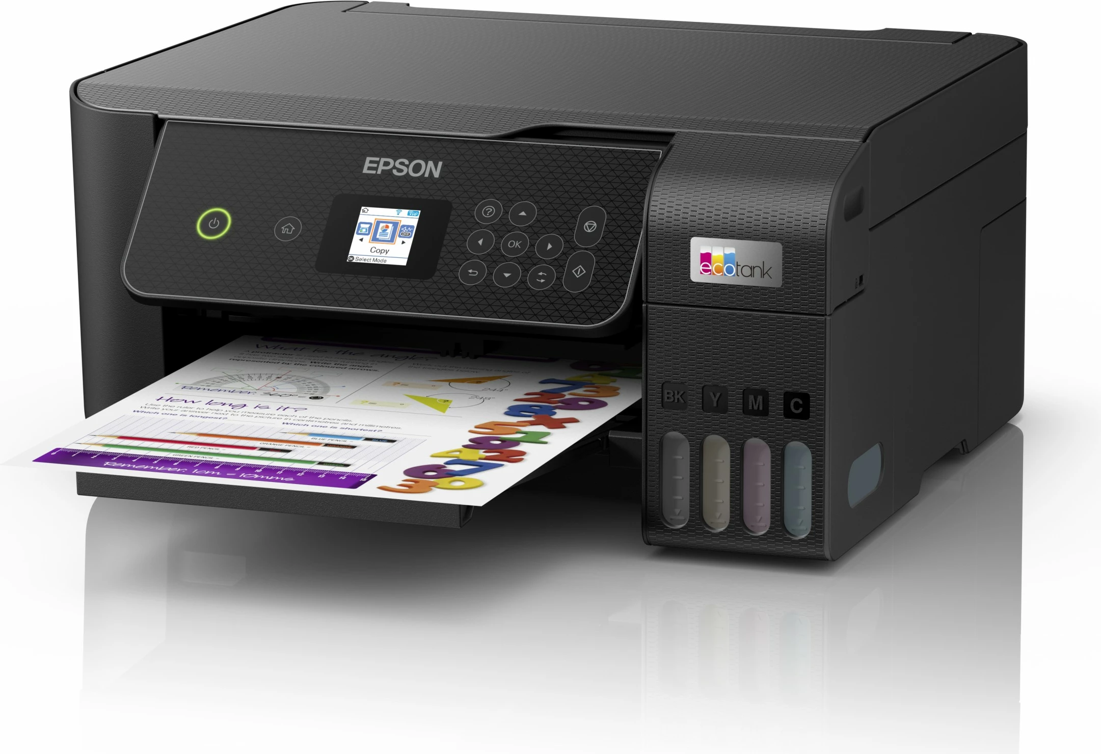 Printer Epson EcoTank ET-2870, Inkjet, Printim me ngjyra, 5760 x 1440 DPI, A4, Printim direkt, E zezë