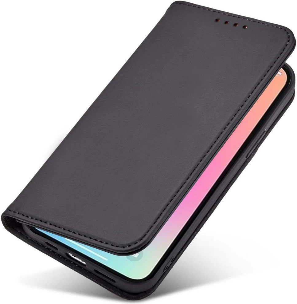 Mbështjellës Hurtel Magnet Card Case për iPhone 14 Pro Max, me kapak, xhep për karta, i zi