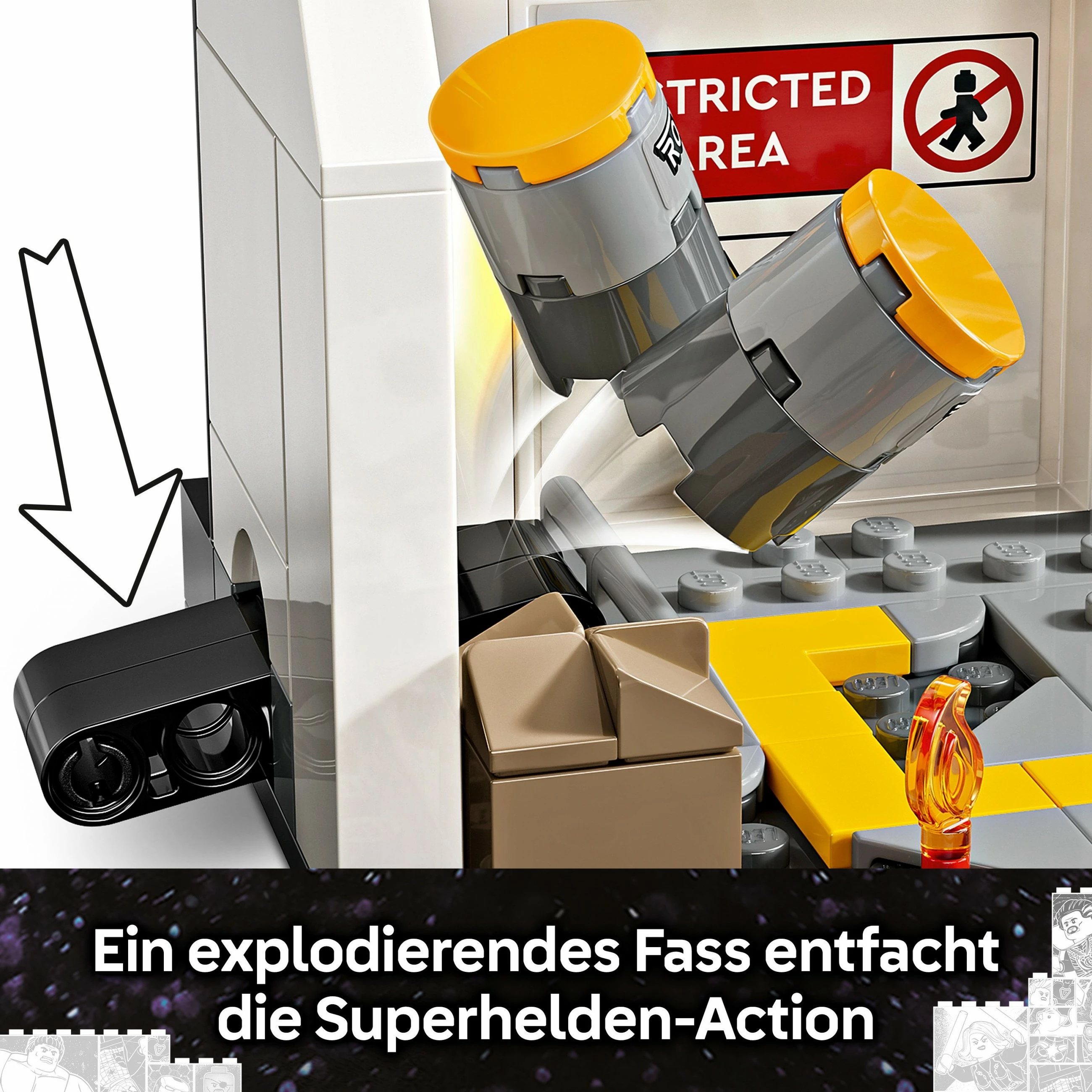 Set ndërtimi LEGO Super Heroes Marvel Captain America: Civil War, shumëngjyrësh