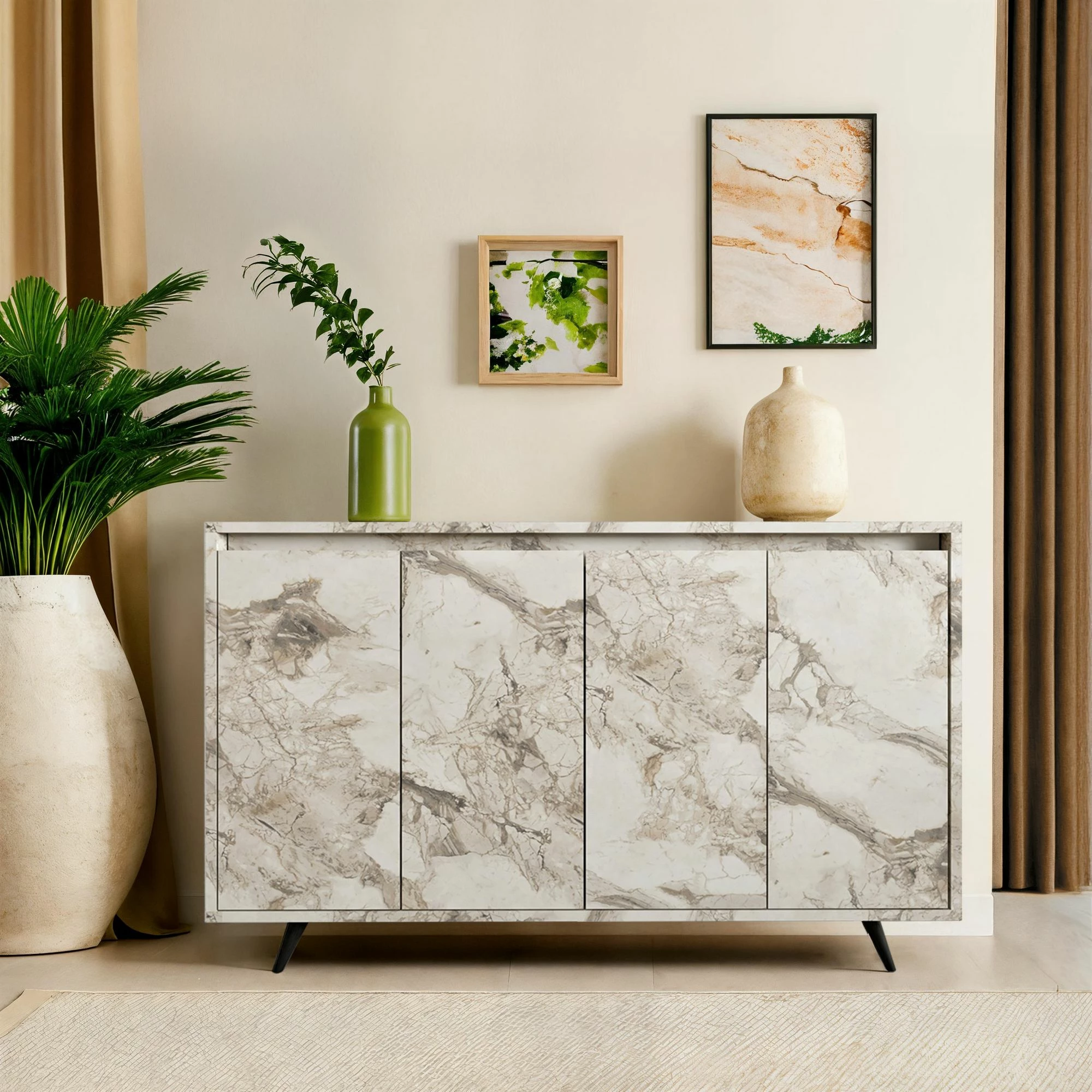 Konsolë Hanah Home, ngjyrë mermeri Ephesus