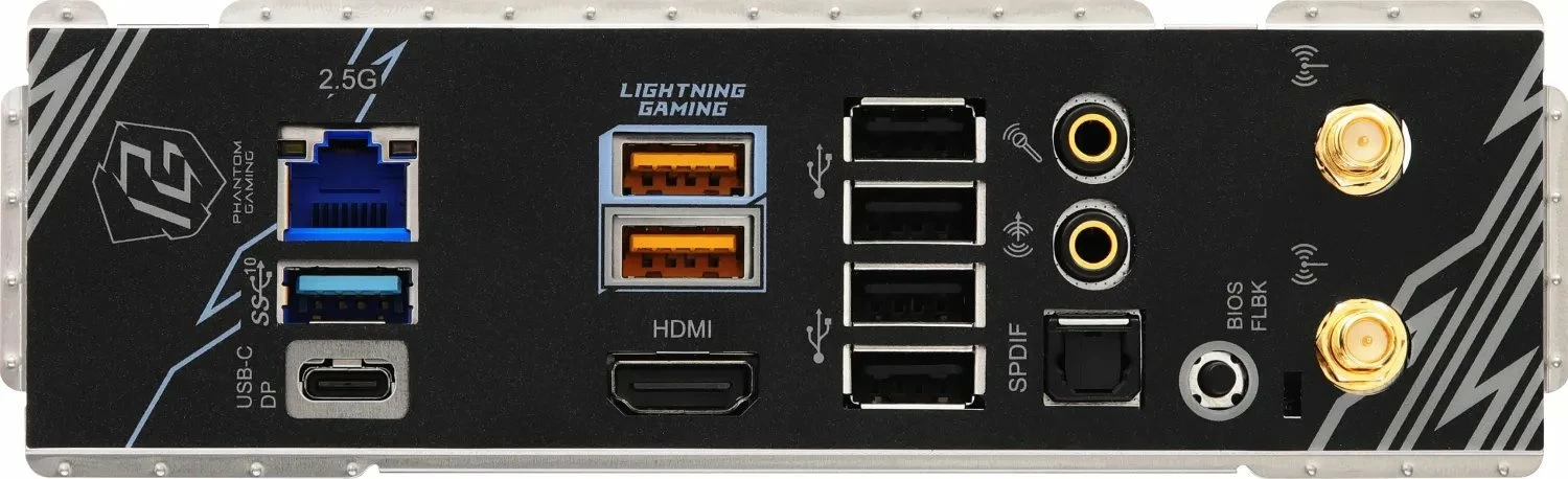 Pllakë amë ASRock Phantom Gaming B850I Lightning WiFi Mini-ITX, DDR5 deri 128GB, Wi‑Fi 6E, 2.5Gb LAN (me 2 antena WiFi)