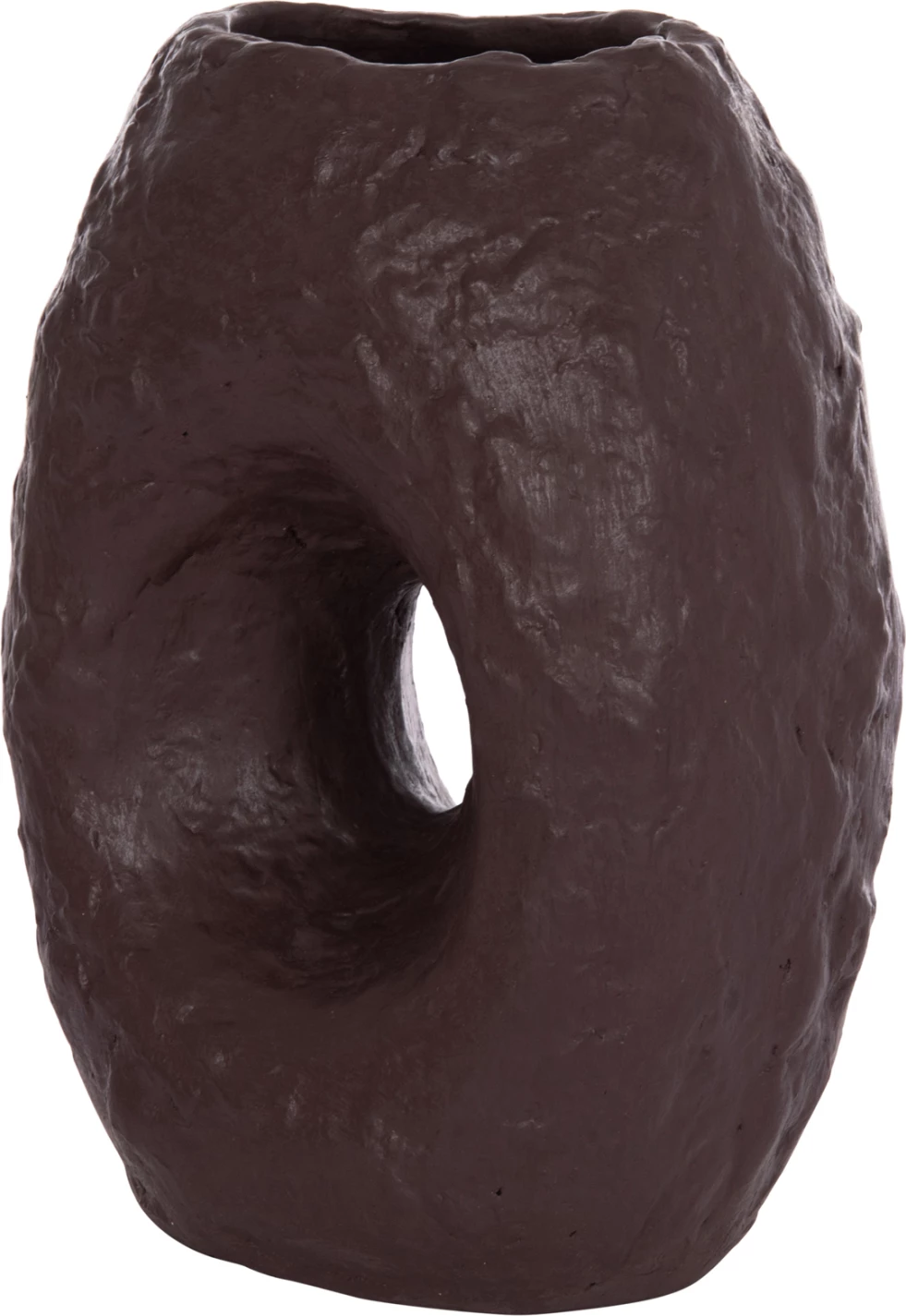 Vazo dekorative tavoline NAMENTIS, terrakotë, ngjyrë çokollate, FH4673.07L, 26.5x16x36.5cm