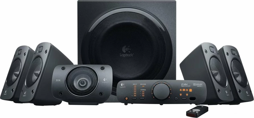 Altoparlantë Logitech Z906 5.1 THX 500W, 3.5mm, set 6 copë, të zeza