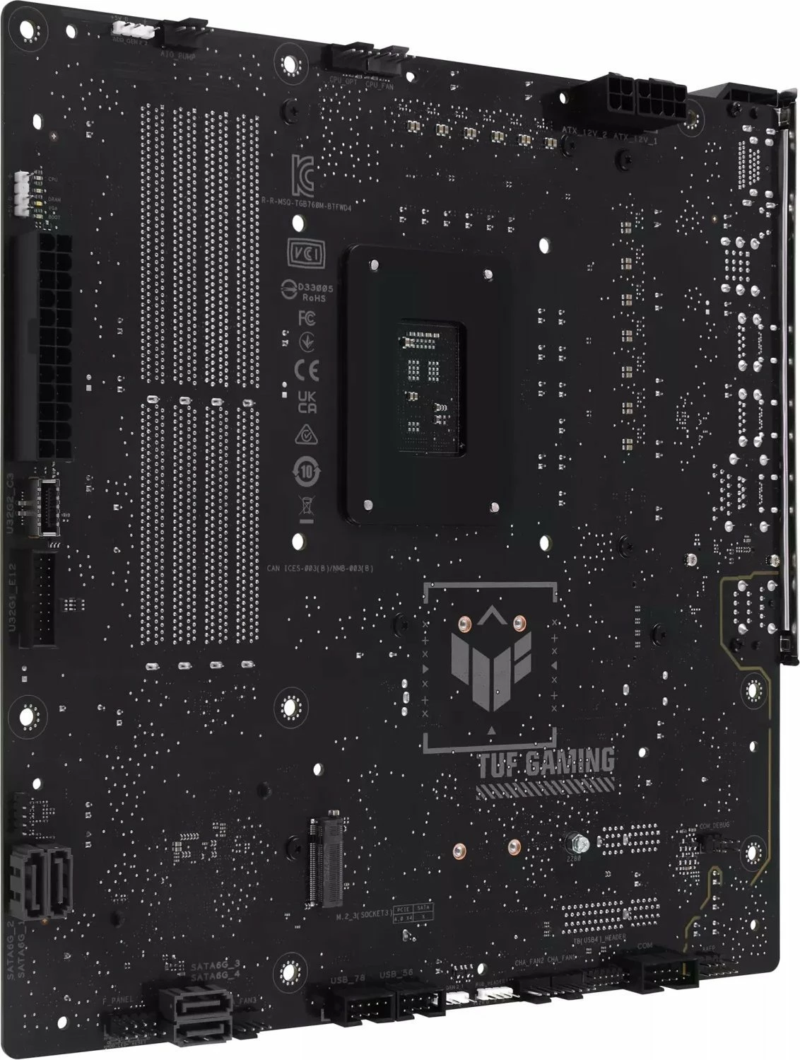 Pllakë amë Asus TUF Gaming B760M-BTF WIFI D4, mATX, DDR4, WiFi 6, 2.5GbE, e zezë