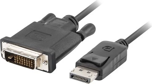 Kabllo ekrani Lanberg CA-DPDV, DVI-D, 1m, i zi