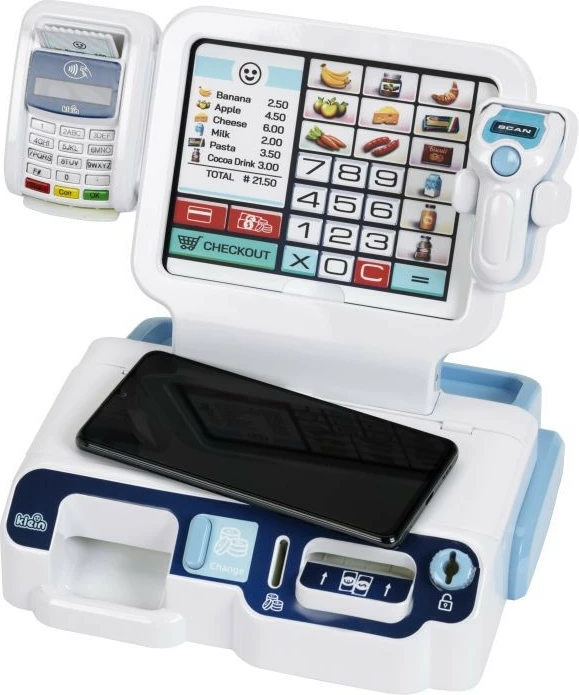 Kasë vetëshërbimi lodër Klein 7265 me aplikacion, shumëngjyrëshe, set aksesorësh