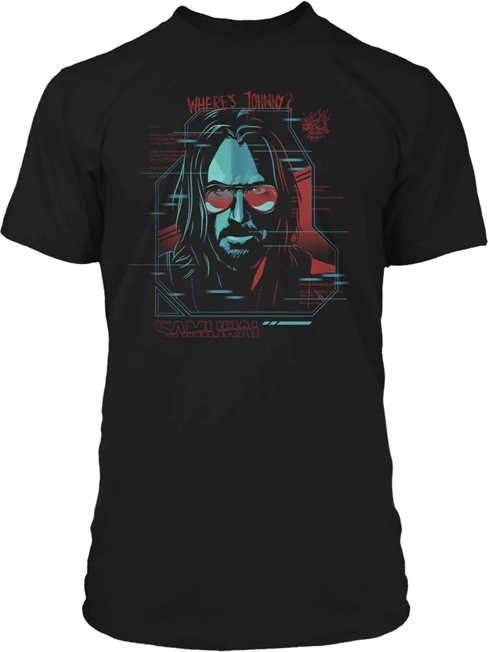 Maicë Jinx Cyberpunk 2077 Digital Ghost Premium Tee, madhësia L, e zezë