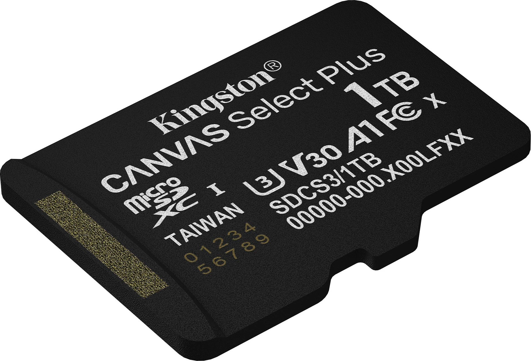 Kartelë microSDXC Kingston Canvas Select Plus Gen3 1TB me adapter, e zezë