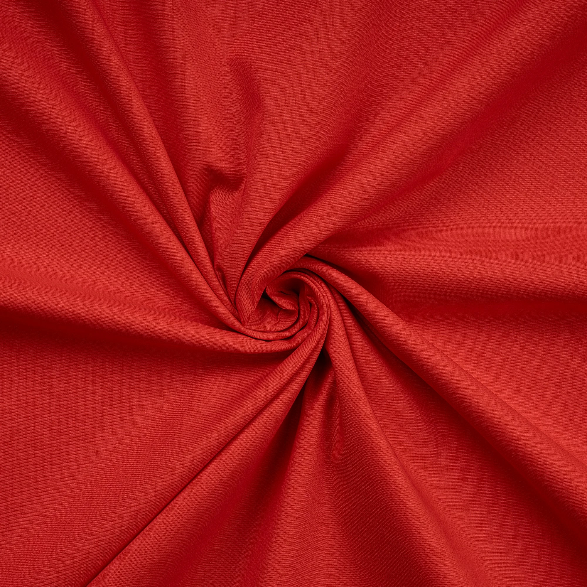 Çarçaf i vetëm ranforce, ngjyrë e kuqe, L'essentiel, 90x200+30cm