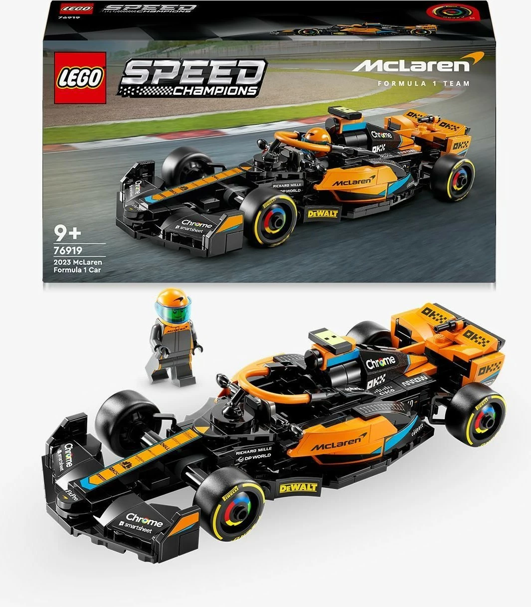 Set ndërtimi LEGO McLaren Formula 1 2023, 245 pjesë, shumëngjyrësh