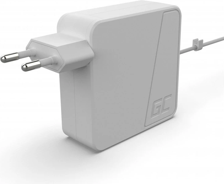Adapter Green Cell AD03 për Apple iMacbook, 60W, Magsafe, Bardhë