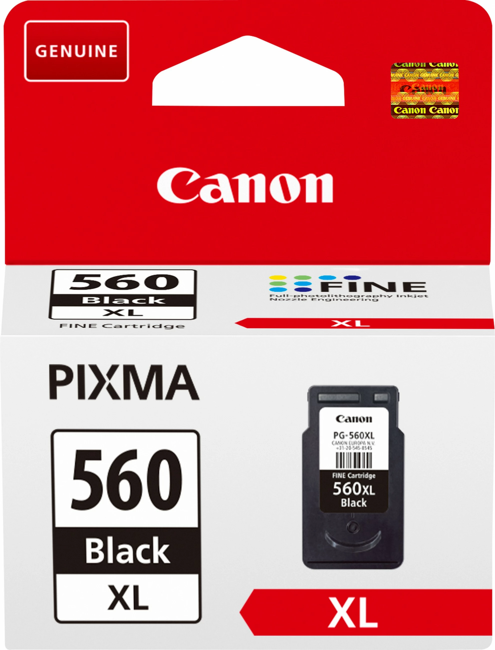 Toner Canon PG-560XL, High Yield, 14.3 ml, 400 faqe, e zezë