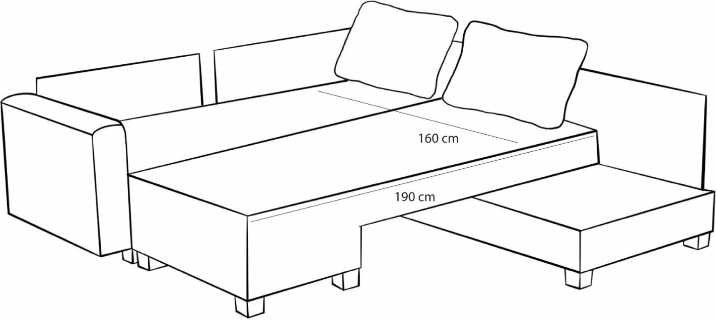 Kënd-sofë krevati Atelier del Sofa, Aly Arzilla, kënd i djathtë, ngjyrë kafe