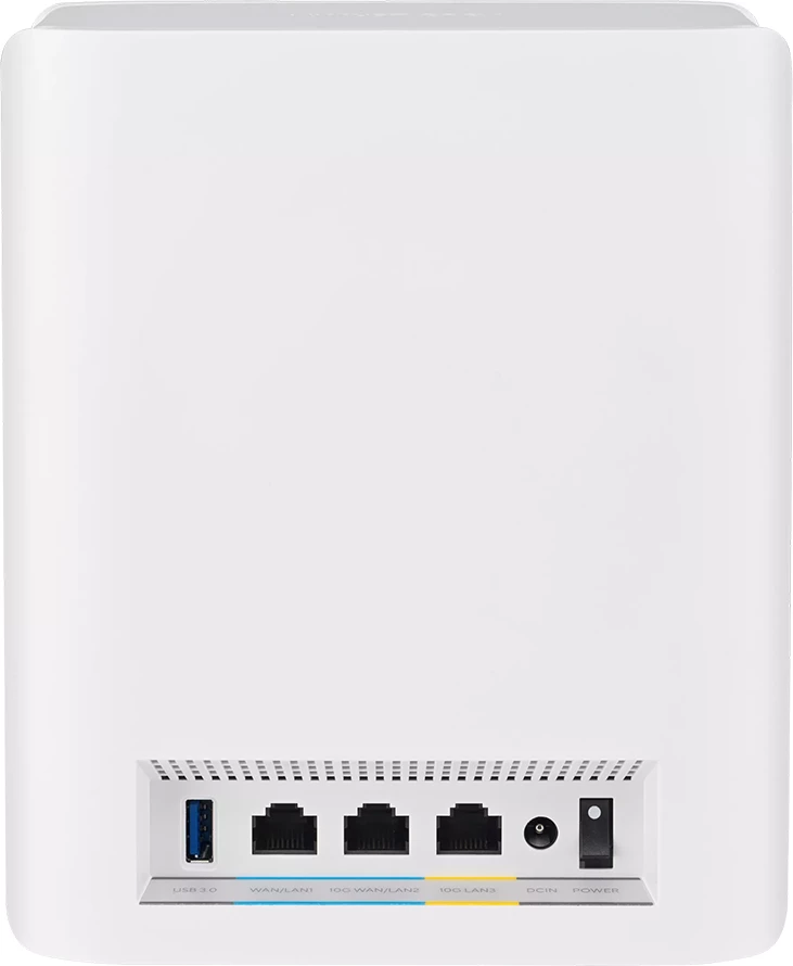 Sistem Mesh WiFi 7 ASUS ZenWiFi BT10 BE18000 Tri-band 18 Gbps, 2x 10G porta, 3-pack, i bardhë