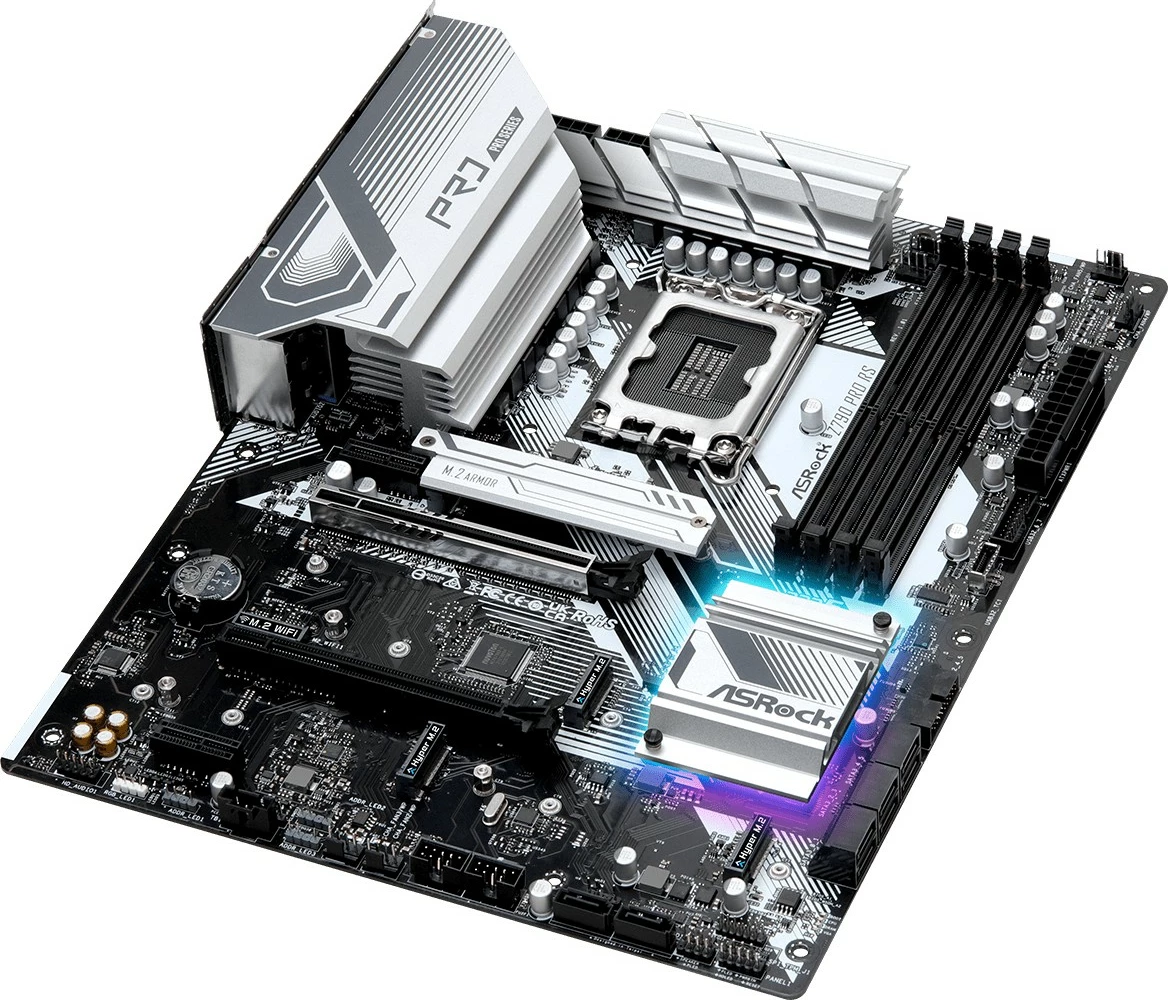 Pllakë amë ASRock Z790 Pro RS, Intel, LGA 1700, DDR5-SDRAM, 128 GB, DIMM