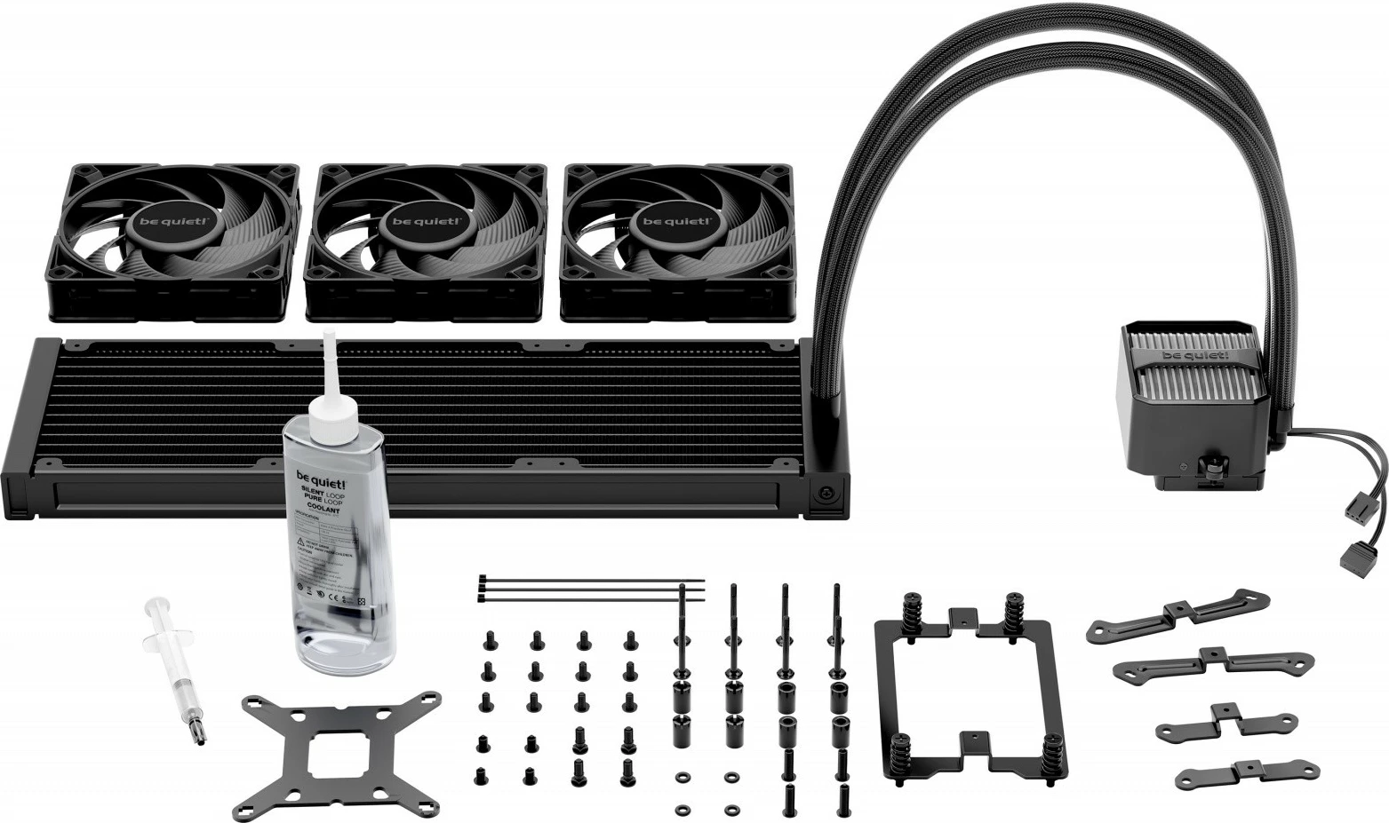 Ftohës uji AIO be quiet! Silent Loop 3, 360mm, ARGB, 3 ventilatorë, i zi