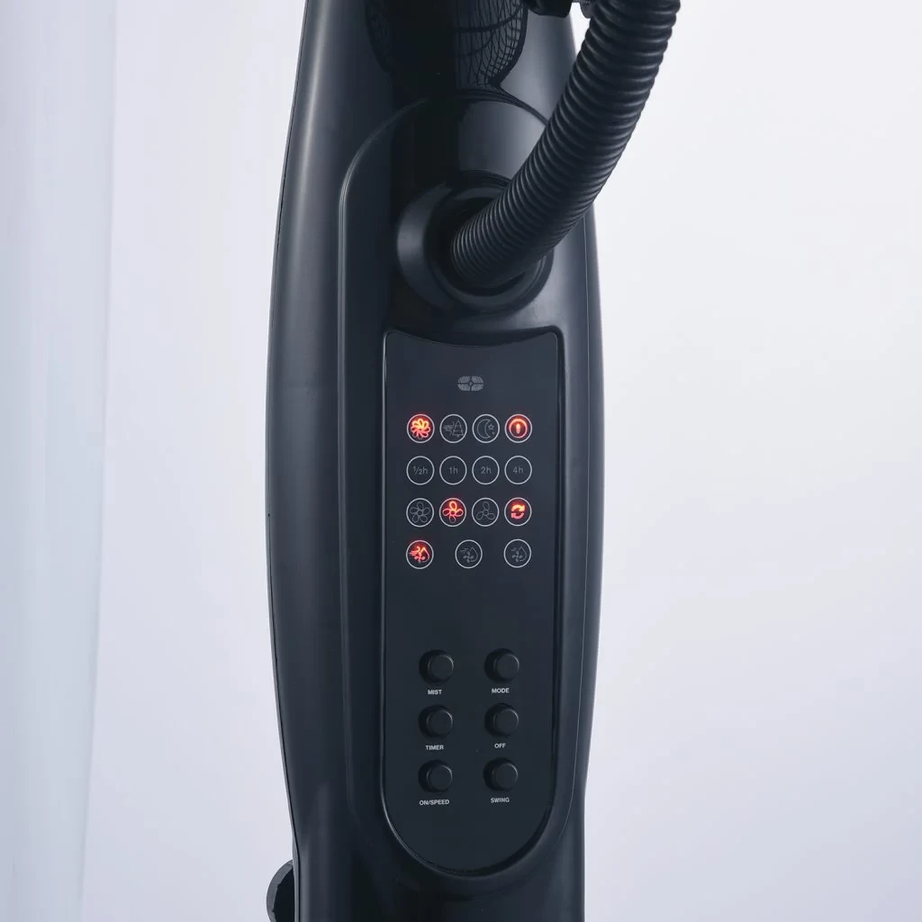 Ventilator në këmbë Elit FSM-4012N 16" me mjegullues, 75W, depo uji 3.2L, 3 shpejtësi, telekomandë, timer 7.5h, i zi