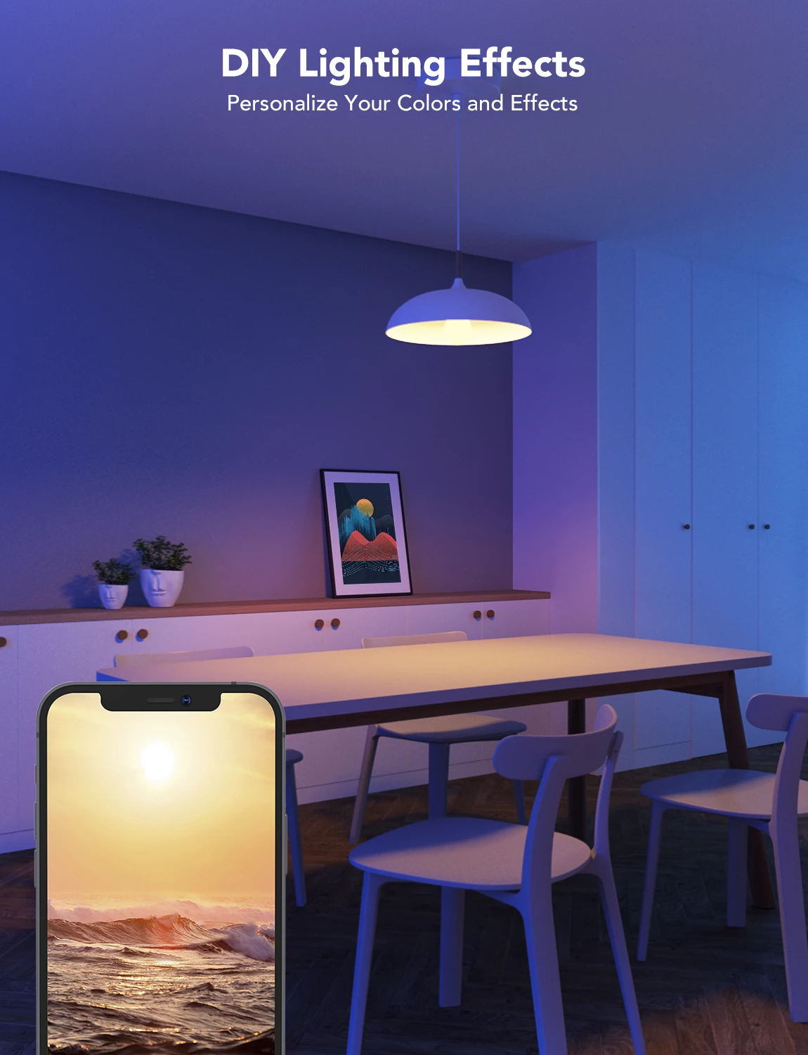 Llambë smart LED Govee RGBWW E27 1200lm 12W