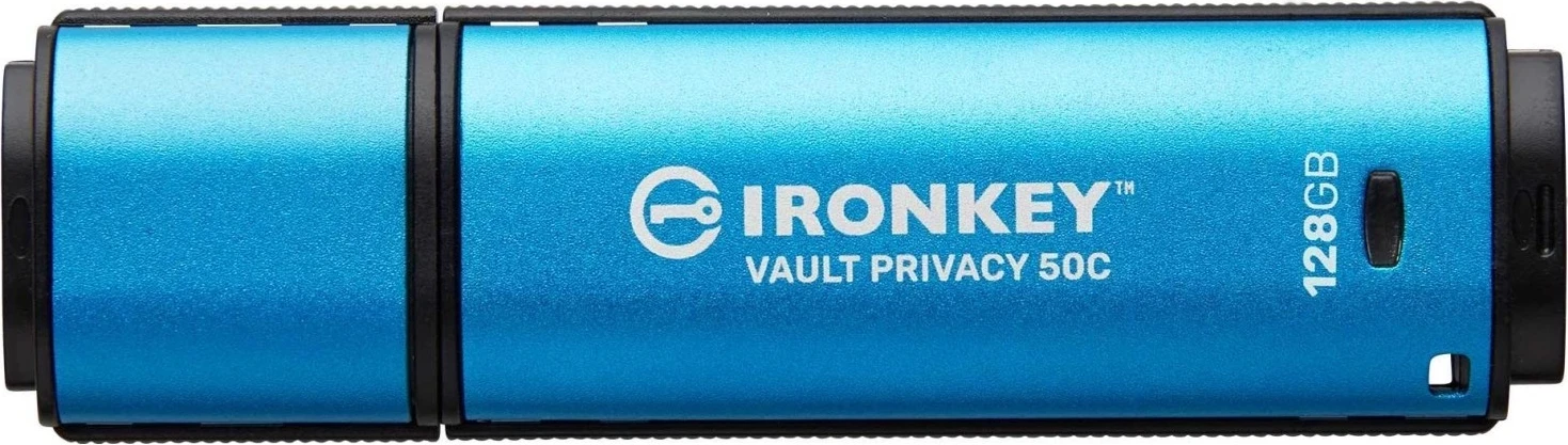 USB Kingston IronKey Vault Privacy 50C, 128GB, blu