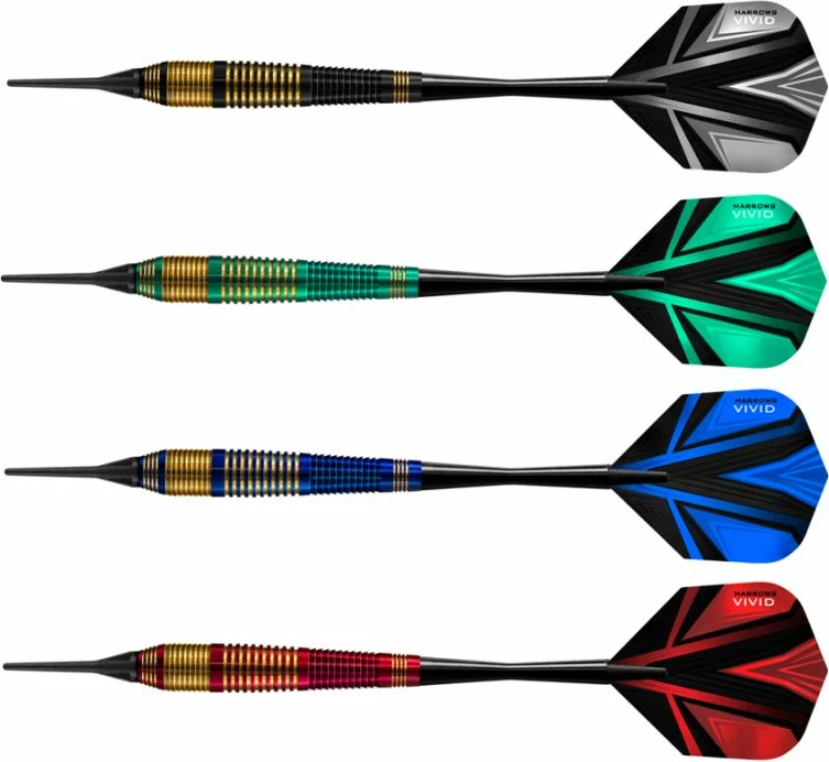 Shigjeta për Dart Harrows Vivid Softip, Multicolor