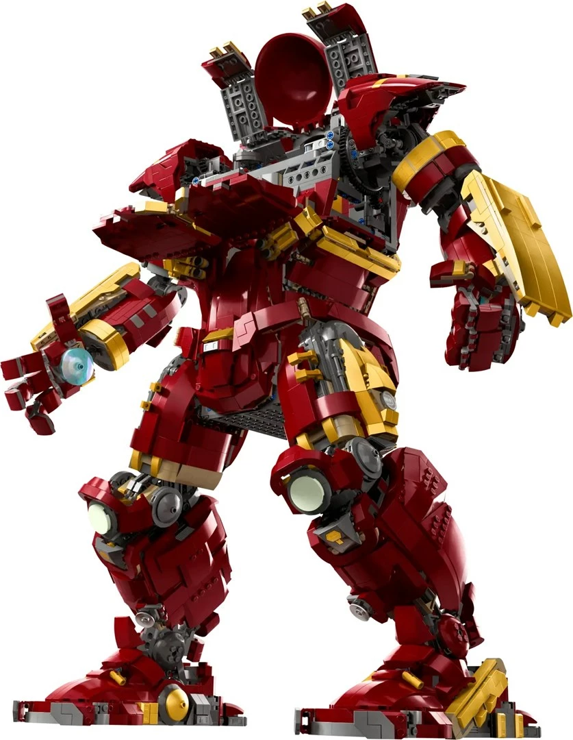 Set LEGO Marvel Hulkbuster 76210, 4049 pjesë, për të rritur, Kuq/Ari