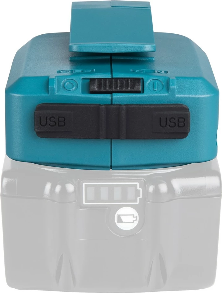 Adapter USB Makita DECADP05, 18V, 2 porta USB, blu