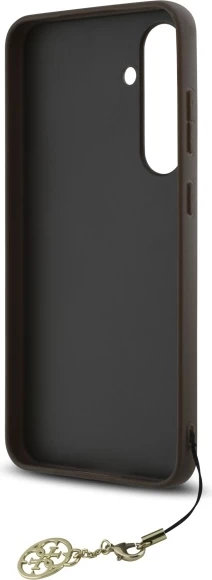 Mbështjellës Guess 4G Charms Collection për Samsung Galaxy S24 FE S721, kafe