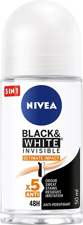 Deodorant roll-on për femra Nivea Black&White Invisible Ultimate Impact 50ml