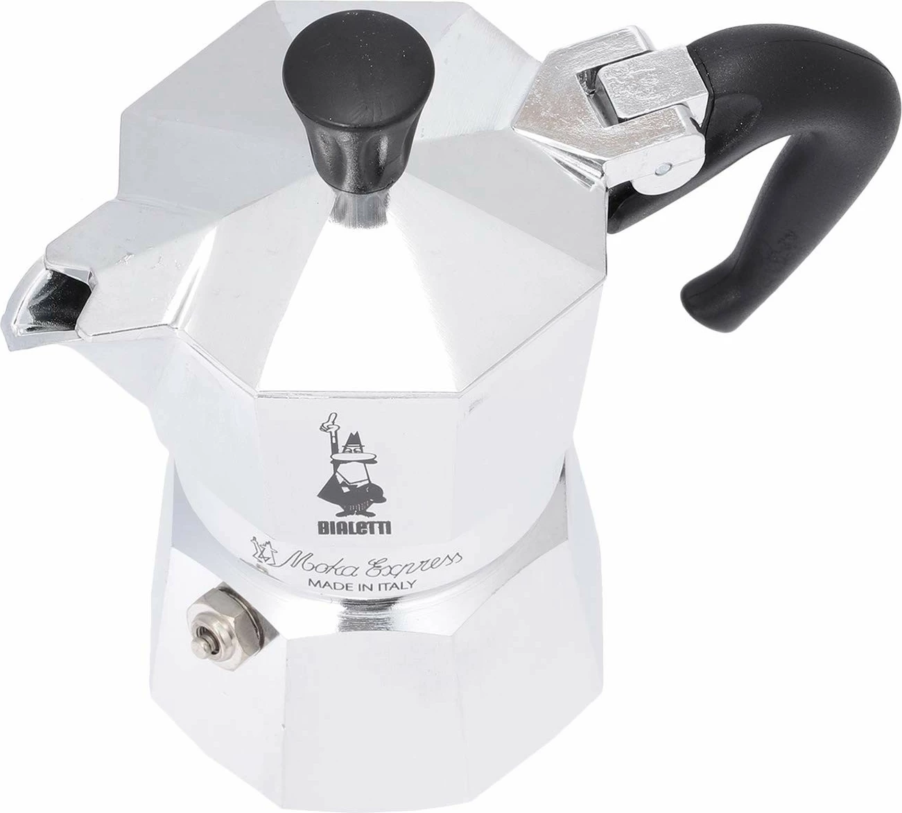 Moka Express Bialetti, 0.06 L, alumini, e zezë