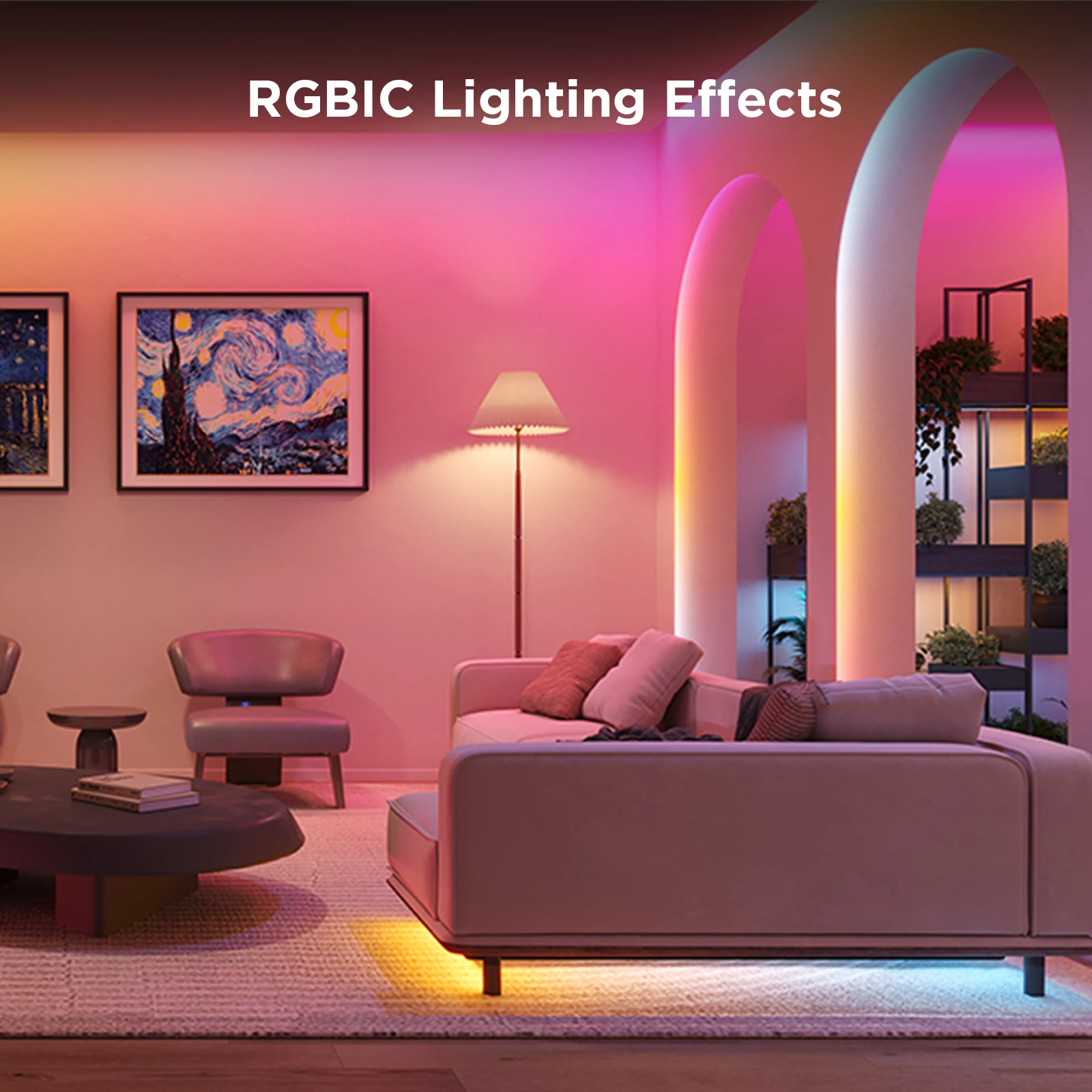 Shirit LED RGBIC Govee Strip Light S 3 m, Wi‑Fi