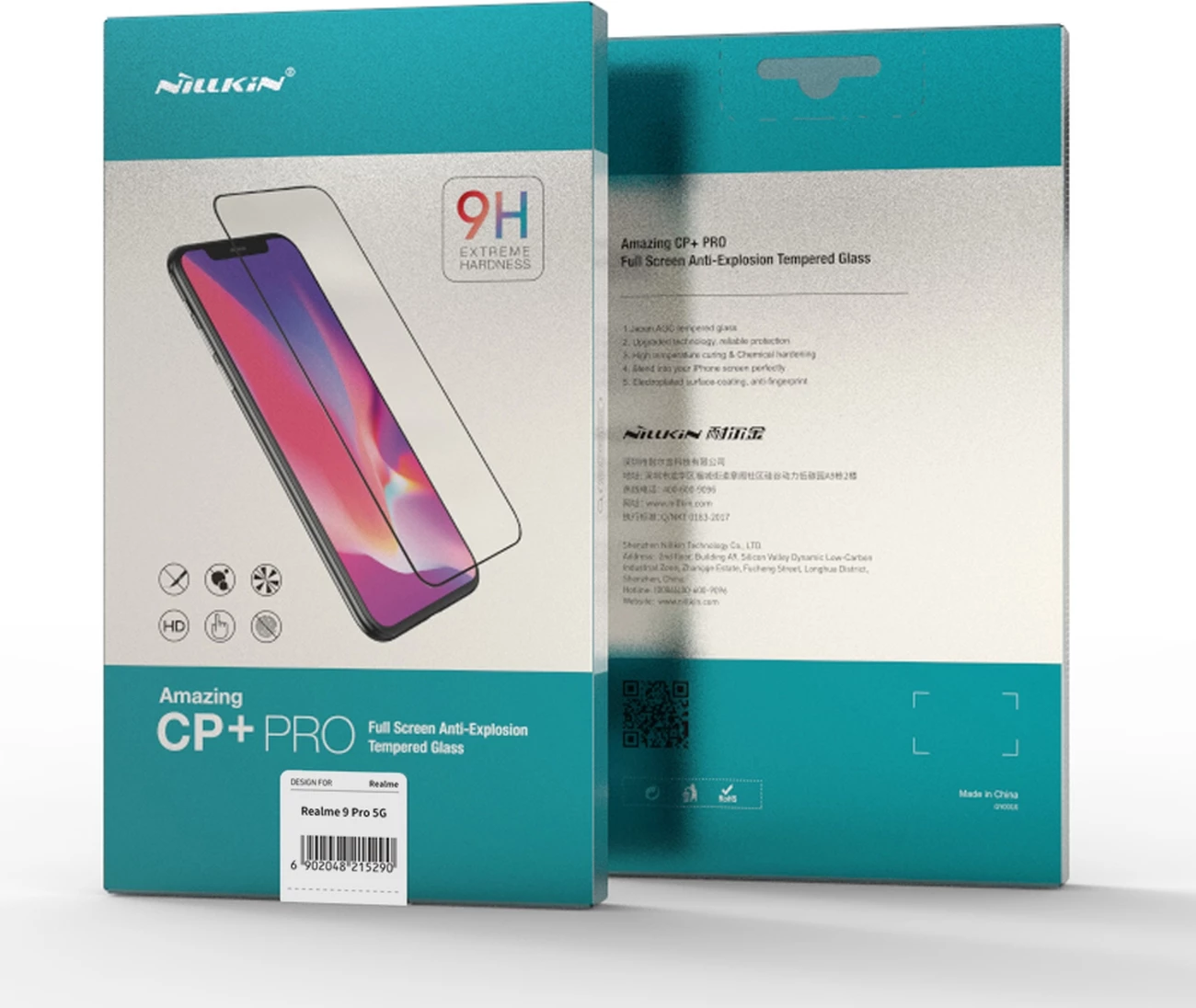 Xham mbrojtës Nillkin CP+PRO për Realme 9 Pro, 0.2 mm, i zi