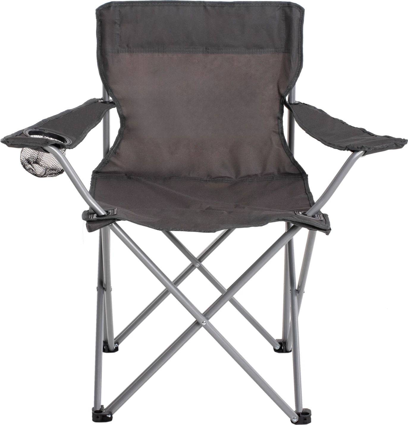 Karrige palosëse për plazh/kamping me mbajtëse gotash, ngjyrë gri, FH5096.01, 77x48x81 cm