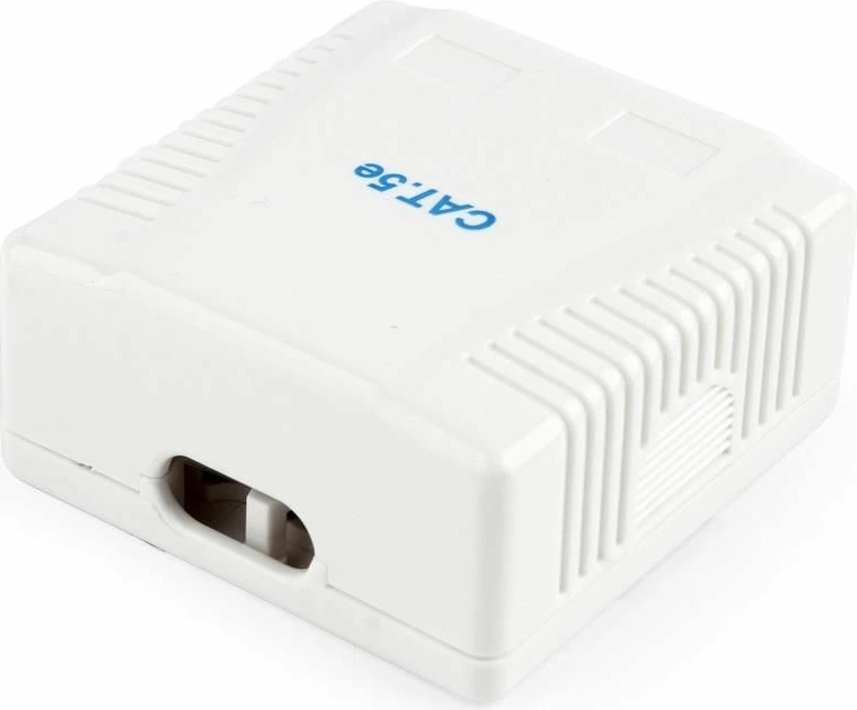 Prizë rrjeti Gembird NCAC-2F5E-01, 2xRJ45 Cat5e, e bardhë