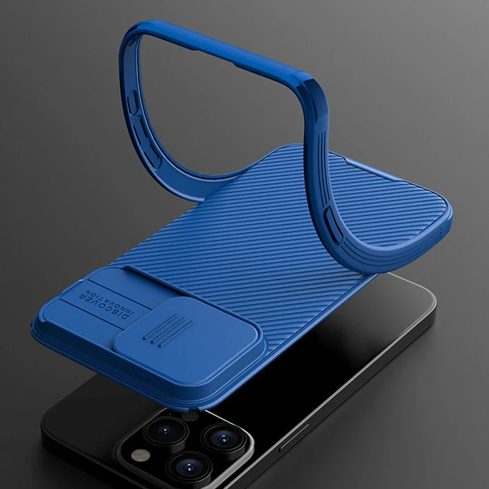 Mbështjellës Nillkin CamShield Pro Magnetic për iPhone 15 Plus, me mbrojtës kamere, Gjelbër