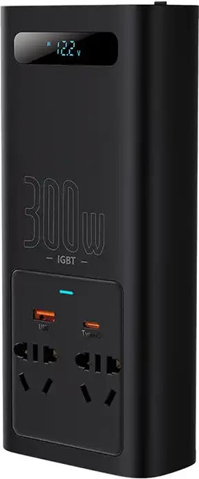 Inverter energjie për veturë Baseus CGNB0101, 300W, 220V, e zezë
