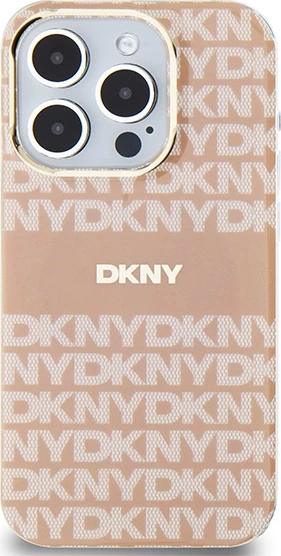 Mbështjellës DKNY IML Mono & Stripe MagSafe për iPhone 14 Pro, rozë