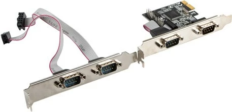 Kartë zgjerimi Lanberg PCE-DB9-004, 4x RS-232, PCI Express, me mbajtëse low profile