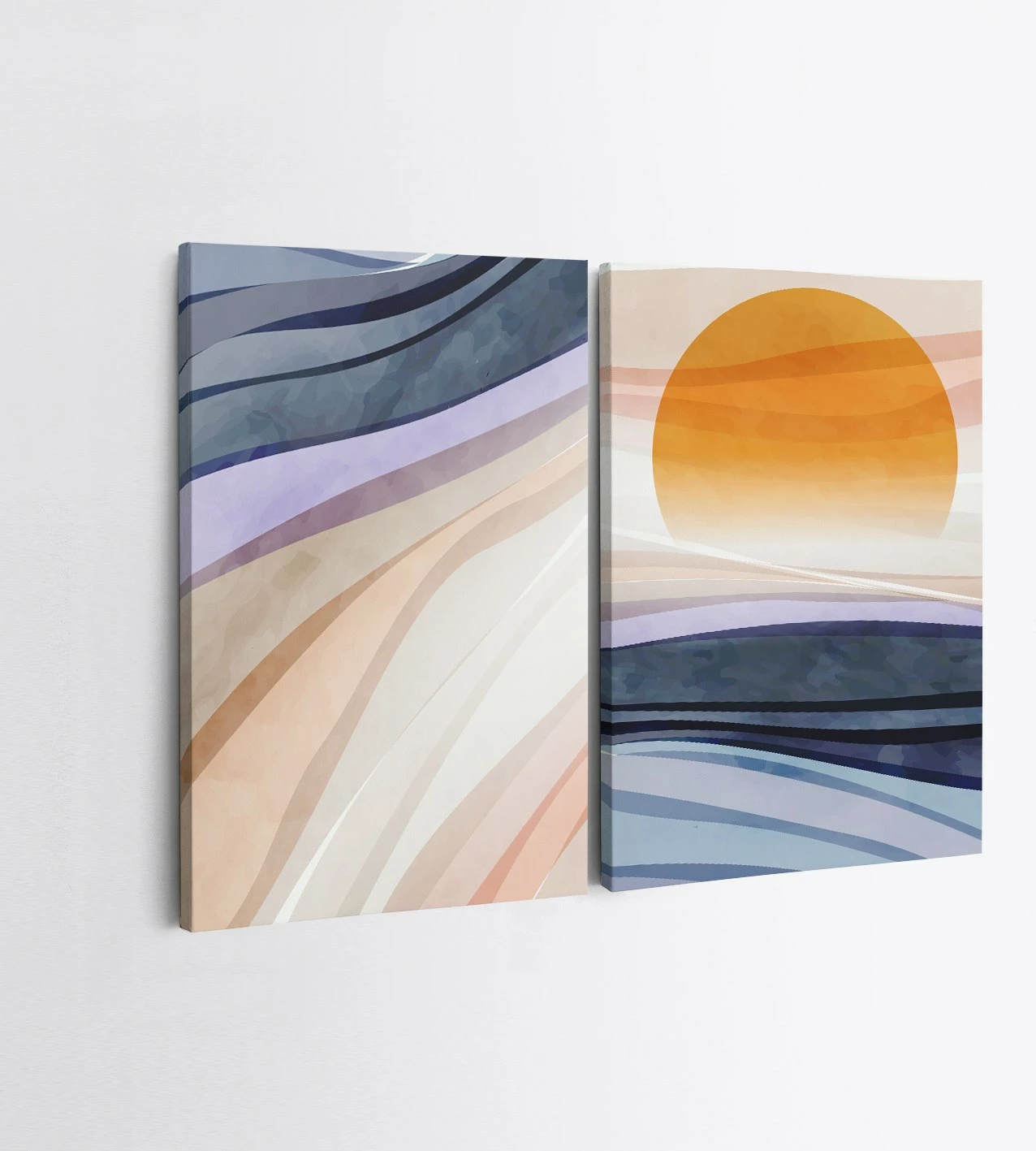 Pikturë dekorative në kanavacë (2 copë), Wallity, 2KNV4336, 70x100 cm