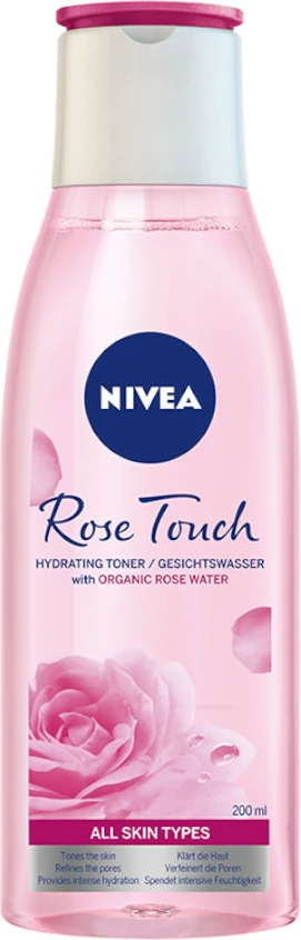 Tonik fytyre për femra Nivea Rose Touch Moisturizing, 200ml