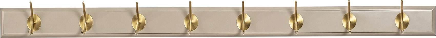 Varëse muri prej druri, ngjyrë e bardhë dhe ari, Skye Decor, ASK-011, 100x7x8 cm