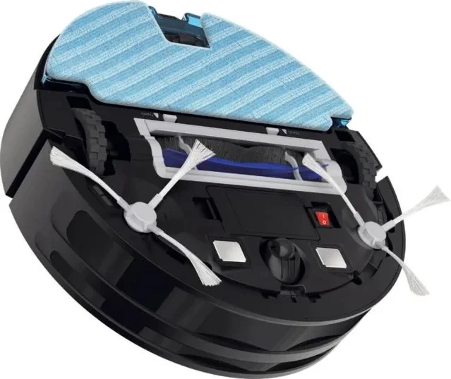 Fshesë me korrent robotike, Rowenta, X-Plorer Series 80 RR7755WH, 0.70L, deri 120 min, aplikacion dhe asistentë zanorë, e zezë
