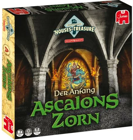 Lojë tavoline, Jumbo Spiele, Houses of Treasure Escape Quests – The Beginning: Ascalon’s Wrath, DE, 16+, modeli 19838