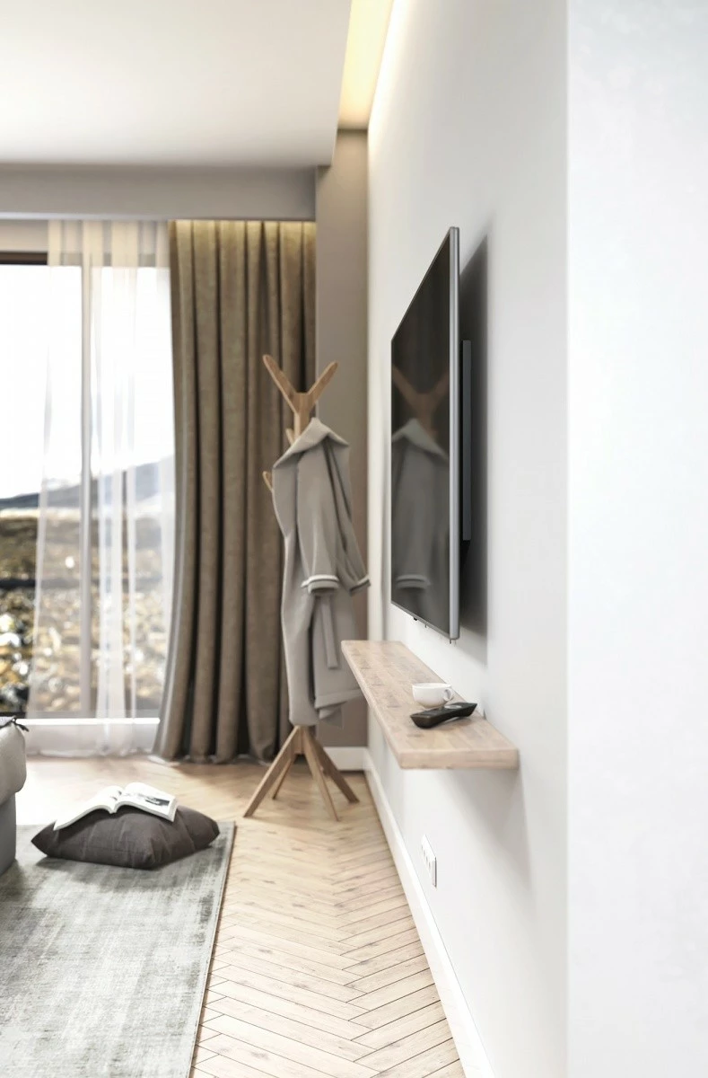 Mbajtëse muri për TV Manhattan 461993, për 60-100 inç, 100 kg, e zezë