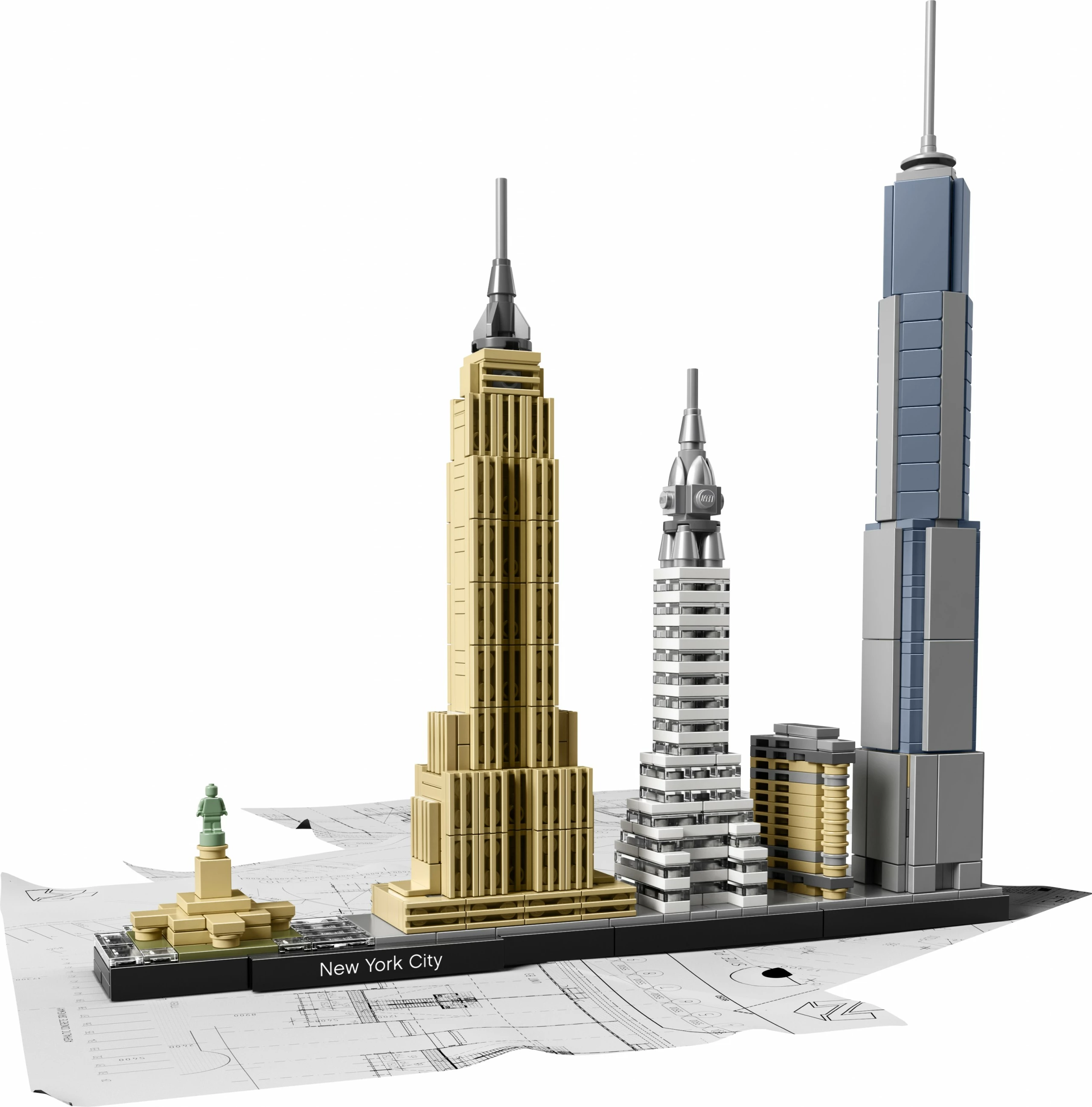 Set ndërtimi LEGO Architecture New York City 21028, 598 pjesë, shumëngjyrësh