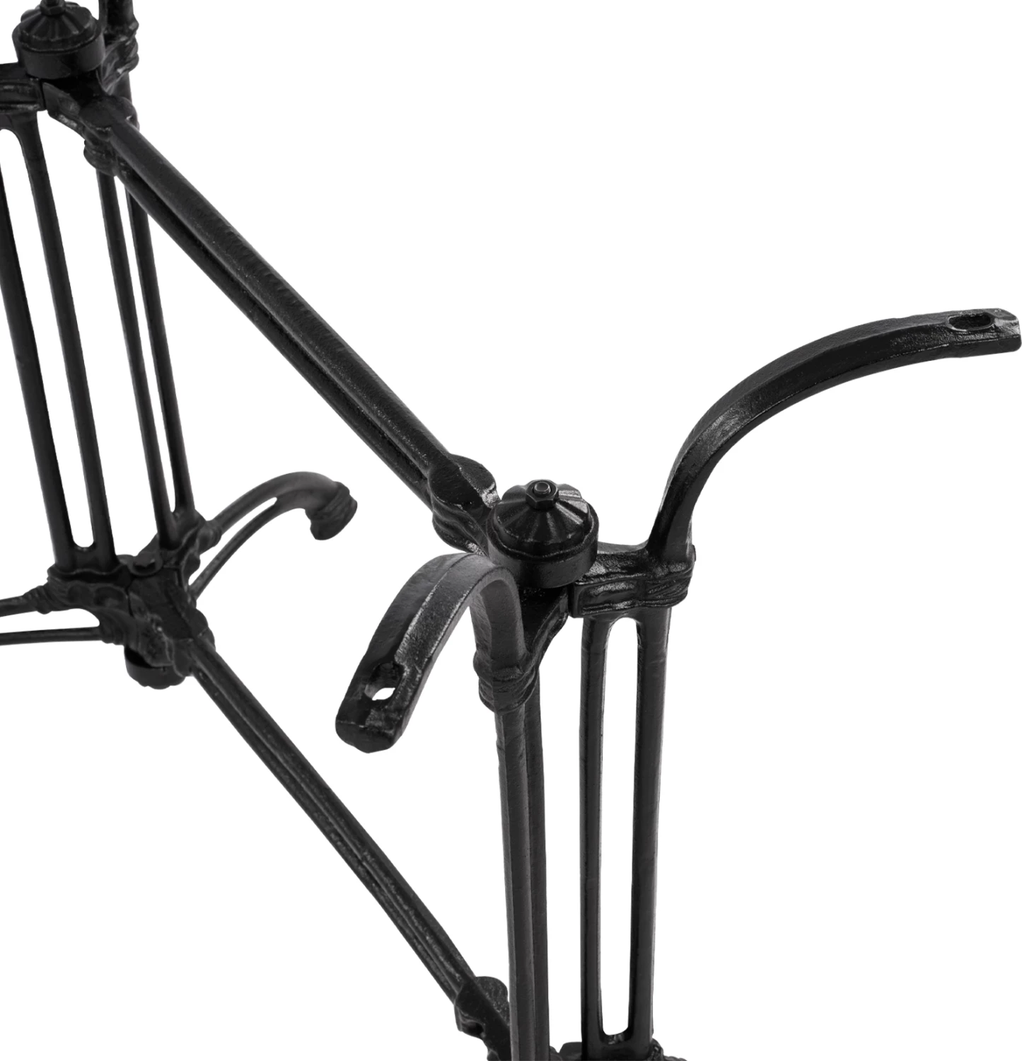 Bazë tavoline nga gize dy kolona FH443 ngjyrë e zezë 82X50X71H