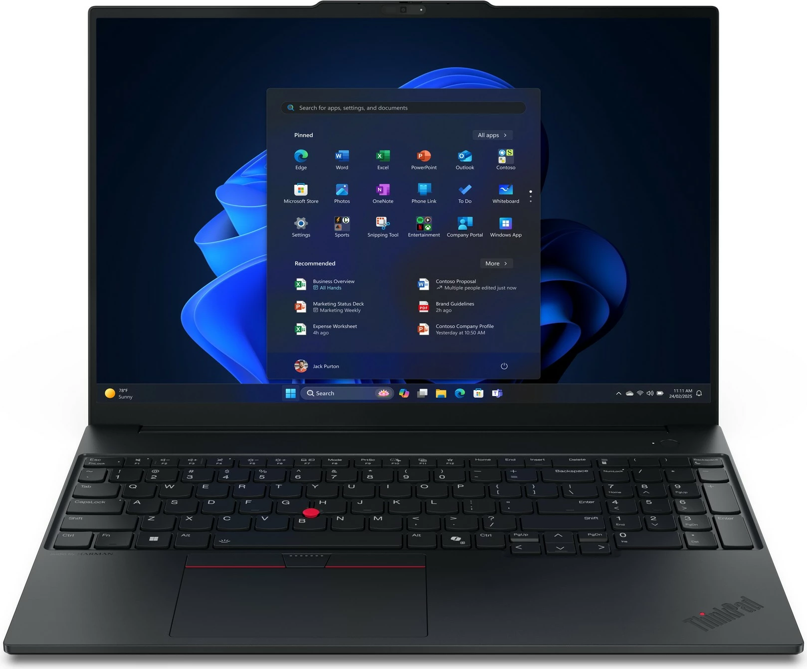 Lenovo ThinkPad E16 G3, 16", Intel Ultra 7 255H, 32GB RAM, 1TB SSD, i zi 