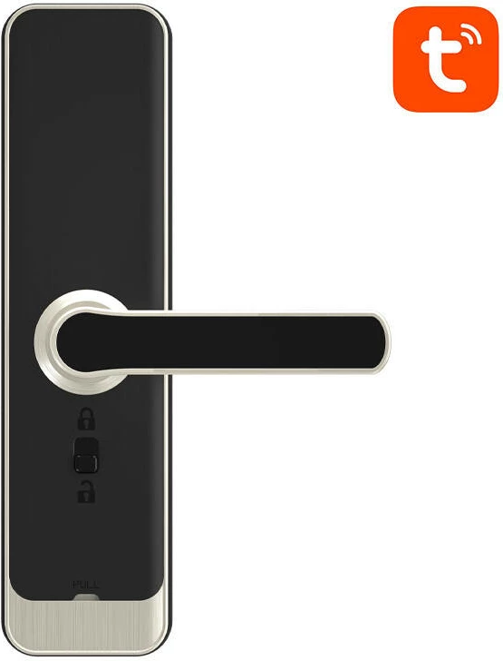 Bravë smart dixhitale, Avatto, SDL-A270-S -5572, Wi‑Fi, gjurmë gishti/IC/kod/aplikacion/çelës, Tuya Smart Life, IP55, për dyer 35–60 mm, me bateri, argjendtë