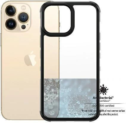 Mbështjellës PanzerGlass ClearCase për iPhone 13 Pro Max, transparent dhe zi